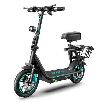 New upgrade Bogist M5 Pro+ 500W 48V 15Ah 12.5 inch inflatable wheels Electric Bike with Storage basket and front shock adsorptio