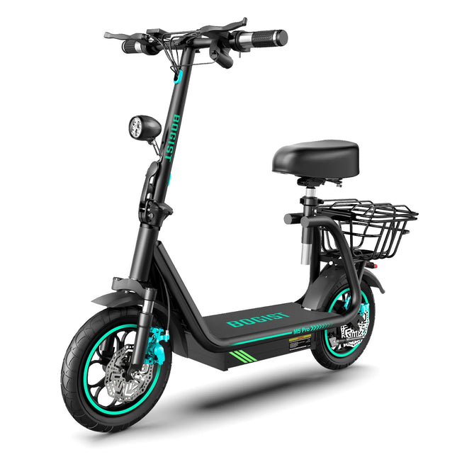 New upgrade Bogist M5 Pro+ 500W 48V 15Ah 12.5 inch inflatable wheels Electric Bike with Storage basket and front shock adsorptio