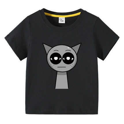 Summer Hot Sprunki Clothes Kids Game Incredibox Cotton T shirt Boys Short Sleeve Tee Toddler Girls Causal Tops Children Clothing