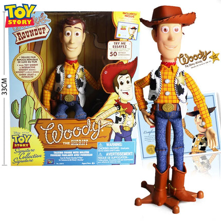 Disney Toy Story Buzz Lightyear Slinky Dog Silent Woody Speak English Light With Wings Action Figure Toys Birthday Children Gift