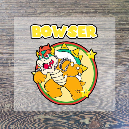 Super Mario Heat Transfer Stickers Cartoon Cute Iron on Patch Decals Clothes Sticker T-shirts Hoodie Clothing Hats DIY Applique