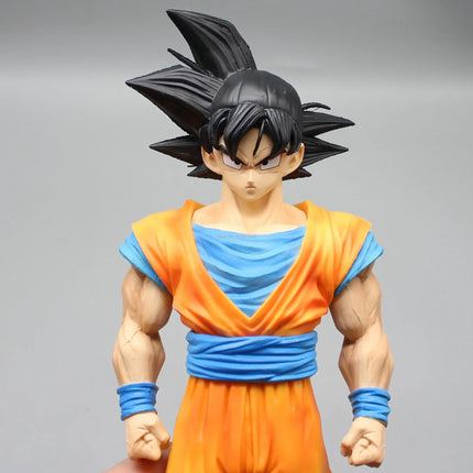 Dragon Ball Z Figures 34cm Son Goku Anime Figurine 2 Heads Kakarotto Kurilin Super Saiyan Goku Pvc Statue Collection Toys Gifts