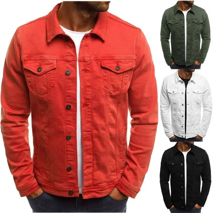 Men's Denim Jackets Cotton Vintage Classic Trend Motor&bicyle Autumn Jacket Men Slim Stretch Casual Jeans Cargo Coat Male Winter