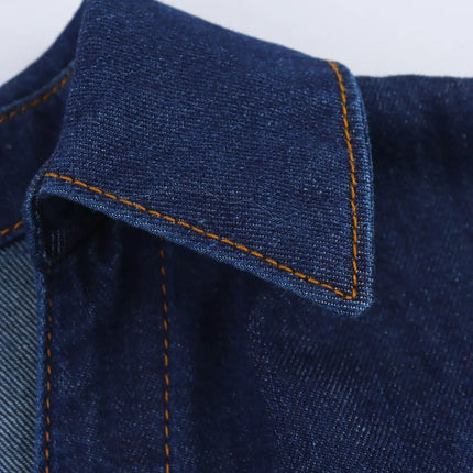 Summer Women's Suit High Waisted Wide Leg Jeans Denim Shirt Jacket Top 2025 Casual Loose Outerwear Trousers 2-piece Set