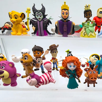 Disney 100th Anniversary Classic Figure Mickey Mouse Donald Duck Princess Elsa Woody Stitch Action Figure Doll Toys Kids Gifts