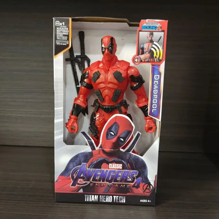 Hot 30cm Marvel Figure Avengers Endgame Captain Justice Sound Led Light Super Hero Dolls Toys Pvc Action Figure Model Kids Toy