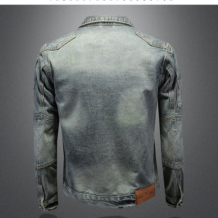 The Main Promotion of New Explosive Embroidered Coat Spring and Autumn New Men's Trends with Popular Denim Jacket Clothing