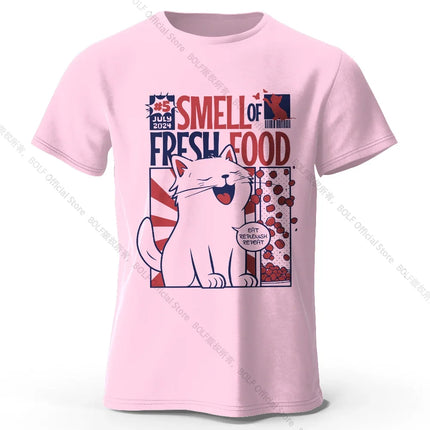 Men's Rabbit Printed T-Shirt 100% Organic Cotton Relaxed Fit Hand Painted Design Tee for Adults Quirky Fashion