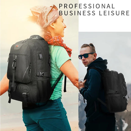 15.6/17.3" Travel Backpack Men Business Backpack School Expandable USB Bag Large Capacity Laptop Waterproof Fashion Backpack