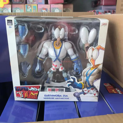 In Stock Original PDNA 1/12 Earthworm Jim Psy Crow Bob The Killer Action Figure Worm Body Psy-Crow Collectible Toy Birthday Gift