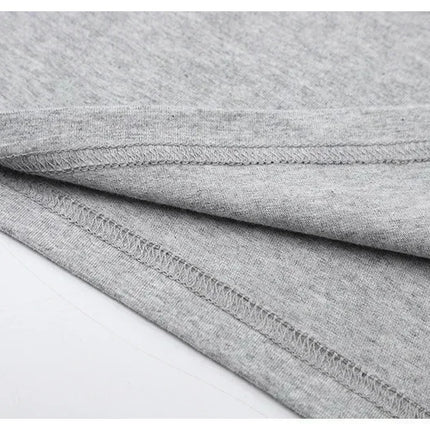 Focus Letter Minimalist Style 100% Cotton T-Shirt, Lightweight Round Neck Short Sleeve Tee, Perfect for Men & Women