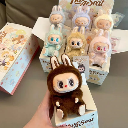 15cm Kawaii LABUBU second generation high quality Macaron Bubble series vinyl doll holiday gift