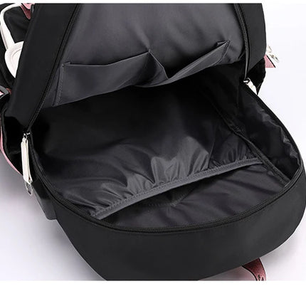 Disney Beauty and the Beast Backpacks Teenager USB Charging Laptop Backpack Women Men Rucksack Travel Bag Mochila