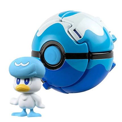 Pokemon Elf Ball Pokeball Anime Figure Cartoons Pikachu Charizard Piplup Kyogre Pocket Monster Pet Anime Action Model Toy Gifts