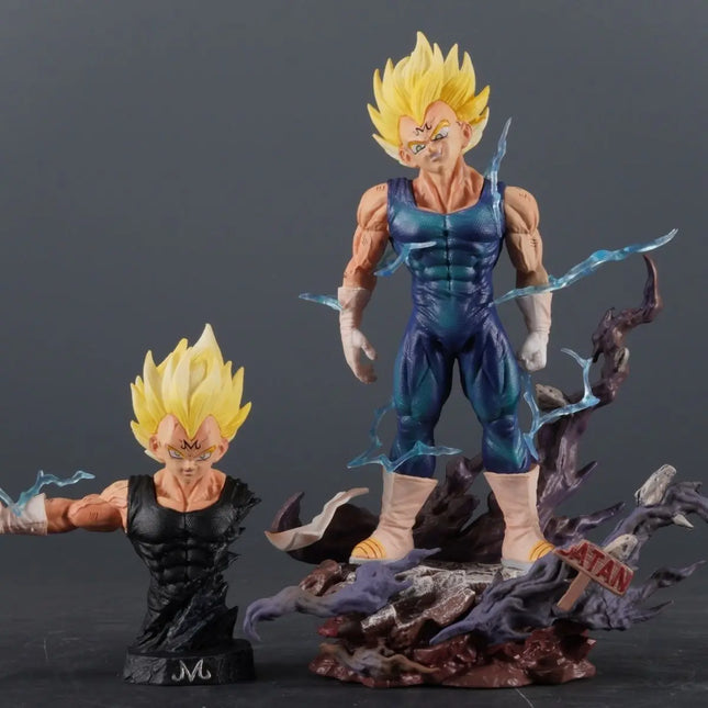 18.5cm Anime Dragon Ball Z Figure Majin Vegeta Action Figurine Gk Pvc Figures Collection Ornament Model Toys Christmas Gifts
