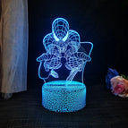7 colors no remote / Black Crackle Base 5