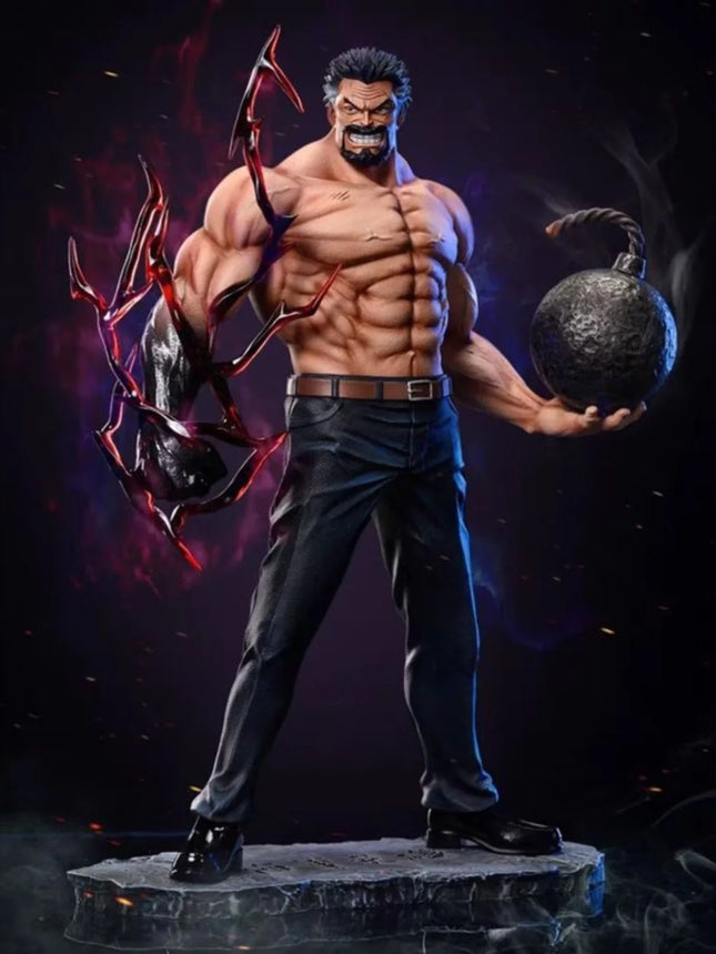 26cm Anime One Piece Figures Monkey D Garp Standing Posture GK Sculpture Scene Action Figurine PVC Ornament Toy Gift Model Decor