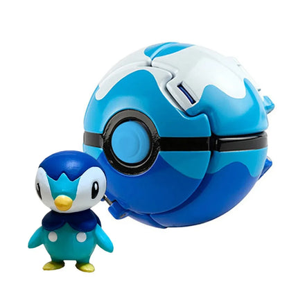 Pokemon Elf Ball Pokeball Anime Figure Cartoons Pikachu Charizard Piplup Kyogre Pocket Monster Pet Anime Action Model Toy Gifts