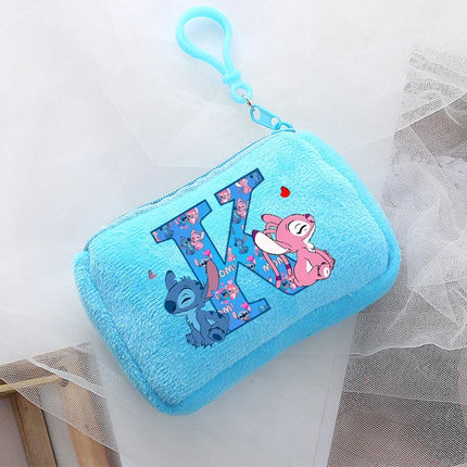 Disney Stitch Kawaii Coin Purse for Children Anime Cartoon Cute Wallet Boys Girls Key Card Storage Pouch Portable Clutch Bag