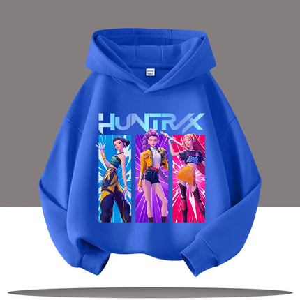 Y2K KPop Demon Hunters Hoodies Teenage Girls Boys Rumi KPop Demon Hunters Hoody Autumn Casual Long Sleeve Children's Clothing