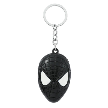 Marvel Spiderman Keychain Y2k Anime Avengers Alloy Spider Mask Keyrings Boys Men's Pendant Key Chain Jewelry Accessories Gift