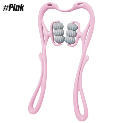 Handheld Neck Massager Trigger Point 6 Balls Roller Massager for Relieve Neck Shoulder Muscle Soreness & Tension Headache