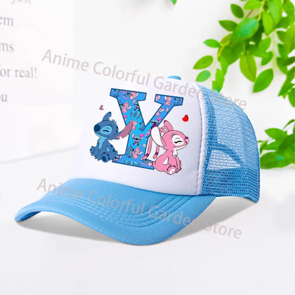 Disney Stitch Parent-child Baseball Cap Anime Cartoon Fashion Peaked Cap Men Women Kids Summer Sunscreen Shading Hat mesh Hats