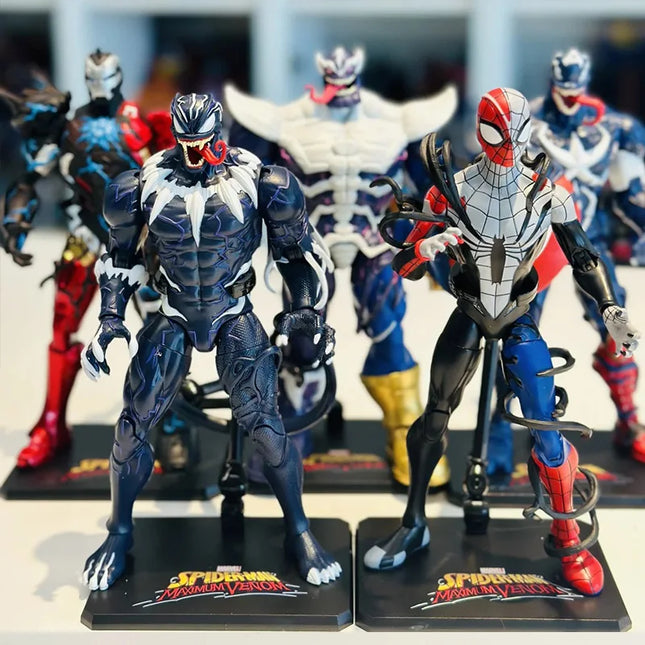 Original Venom Parasitic Spider Man Iron Man Thanos Captain America Black Panther Action Figure Marvel Legends Toy Gift For Kid