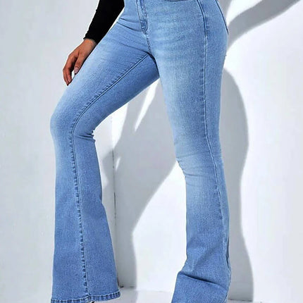 Women's new micro-La jeans high waist stretch comfortable all-match
