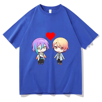 Cartoon Ruikasa Cotton T Shirts Kawaii Anime Women Men T-Shirt Funny Manga Clothes Unisex High Quality Tees Vintage Graphic Tops