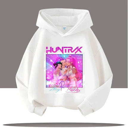 KPop Demon Hunters Hoodies Baby Girl Boy Clothes Fashion Casual Hooded Sweatshirts K-Pop Demon Hunters Pullover Kids Outfits Gif