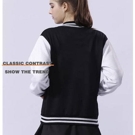 Fun Like Both Teeth And Bats Movie Men Baseball Uniform Harajuku Casual Coats Fashion Loose Jacket Autumn Warm Tops Women