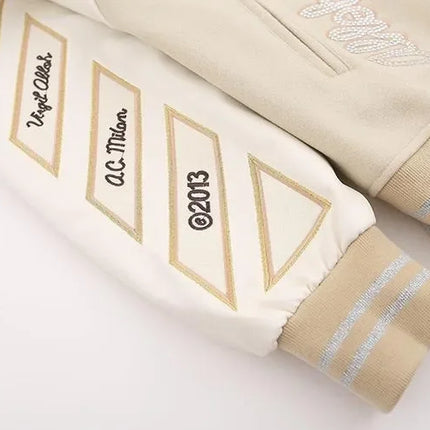 Fashion Embroidered Varsity Jacket Men Streetwear Bomber Jacket Baseball Coat Streetwear Men Clothing Oversized Coats