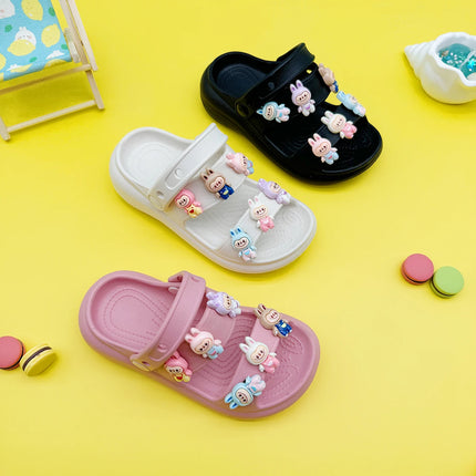 Fashion Popular Cartoon Slippers New Flats Bottom Boys and Girls Non-Slip Soft Bottom Sandals 811