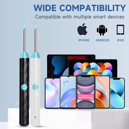 Ear Wax Removal With 5 Ear Scoop, Ear Cleaner With Camera,Ear Wax Remover Tool With 1080P, Rechargeable Earwax Removal Kit