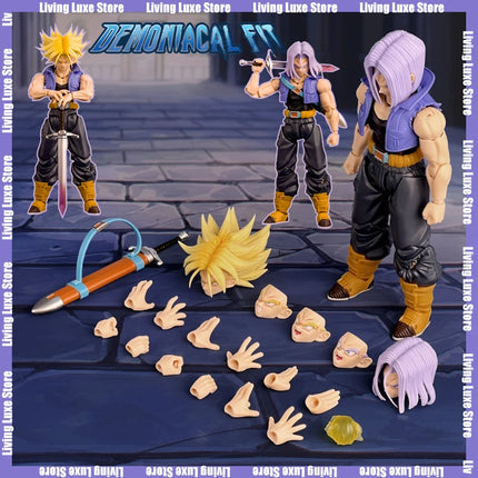 Demoniacal Fit Dragon Ball Z Shf Super Saiyan Action Figure Trunks The Boy From The Future Son of Tomorrow Figures Toys Gifts
