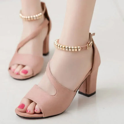Spring Summer Sexy Fish Mouth Hollow Roman Sexy Female Sandals