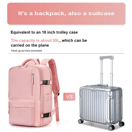 Large Waterproof Travel Backpack for Men 15.6 Inch Notebook Backpack Women USB Charging Business Laptop Backpack Outdoor Mochila