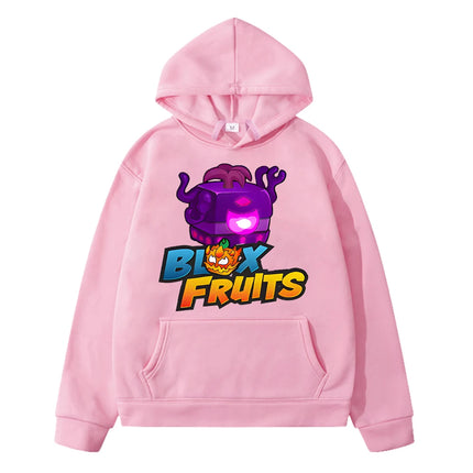 Kawaii Hoodies New Game Blox Fruits Sweatshirt boys pullover Autumn anime hoodie Fleece Jacket y2k sudadera kids clothes girls