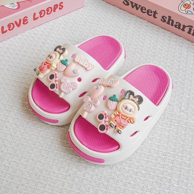New Popular , Versatile Eva Slippers for Girls, Fashionable Double Soft-Soled Non-Slip Sandals