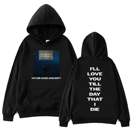 2025 Billie Hit Me Hard and Soft 2025 Tour Hoodie Harajuku Casual Hip Hop Streetwear Kawaii Women Sweatshirts Women Pullovers