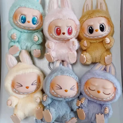Miniso Anime FigureV2 Blind Box Have A Seat Series Pendant Flocking Model Toy Kawaii Monster Replica Keychain Toy Christmas Gift