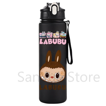 750Ml Cartoon Printed Large Capacity Water Bottle Teenger Student Drinking Portable Cartoon Outdoor Sport Water Cup Kid Gift