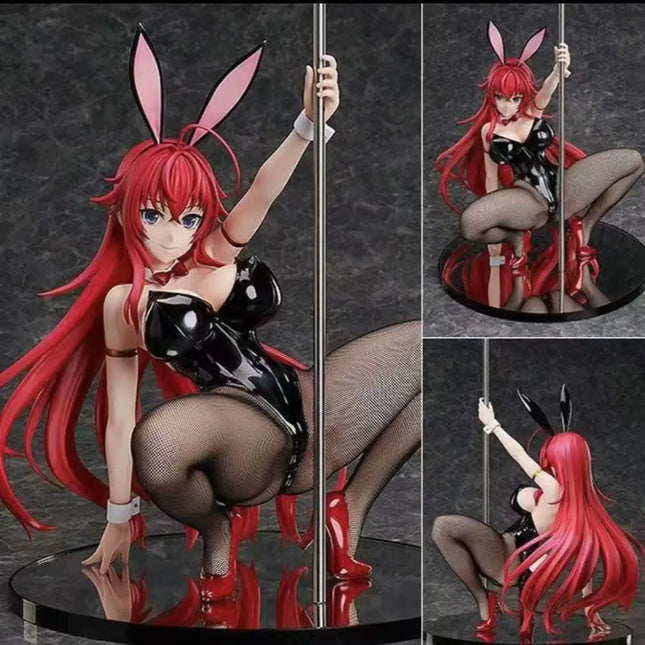 B-style Bunny 1/4  Lias FREEing High School D×D HERO Rias Gremory Pole Anime PVC Action Figure Toy Game Collectible Model Doll