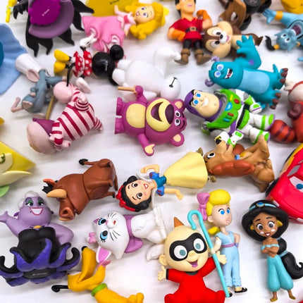 Disney 100th Anniversary Classic Figure Mickey Mouse Donald Duck Princess Elsa Woody Stitch Action Figure Doll Toys Kids Gifts