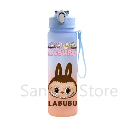 750Ml Cute Cartoon Printed Water Bottle Teenger Student Large Capacity Drinking Portable Outdoor Sport Water Cup Kid Gift