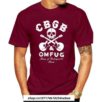 Herrenbekleidung CBGB Crossed Guitars T-Shirt 100% Baumwolle Neu SM Englisch Rock - Originaltitel anzeigen Jugend