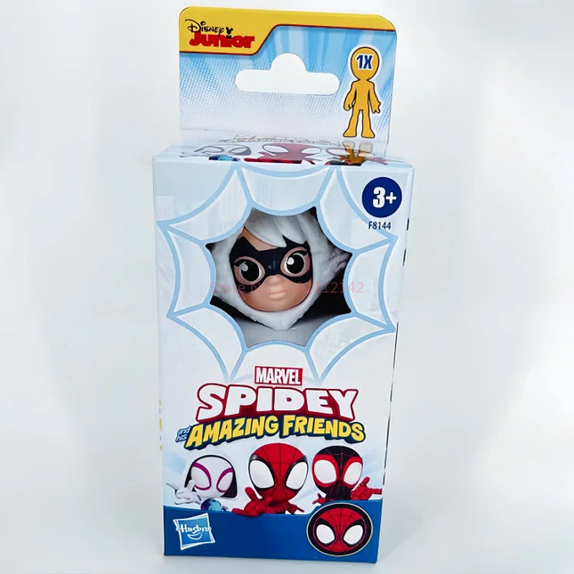 Original Hasbro Spiderman And His Amazing Friends Black Cat Felicia Hardy Spider Man Anime Action Figure Christmas Gift Kid Toys