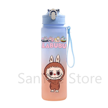 750Ml Cute Cartoon Printed Water Bottle Teenger Student Large Capacity Drinking Portable Outdoor Sport Water Cup Kid Gift