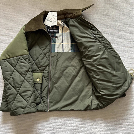 B@r Milby Classic Quilted Cotton Jacket Green